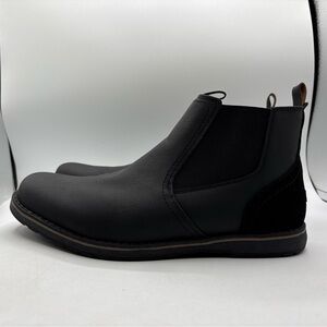 IZOD Lucas Men’s Black Memory Foam Pull-On Size 13 1413016 Chukka Boots NIB